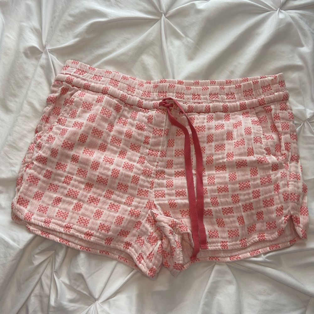 LOFT pink knit shorts. Size small.